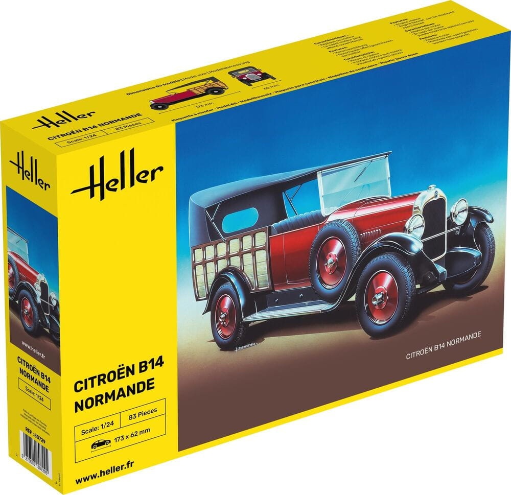 Zdjęcie główne produktu Citroen B14 Normande 1:24 Heller 80729