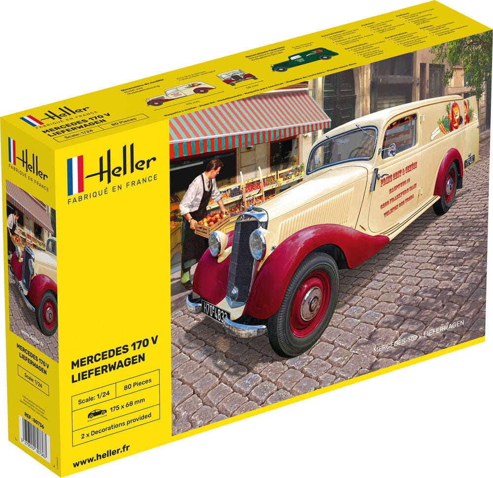 Zdjęcie główne produktu MB 170 Lieferwagen 1:24 Heller 80736