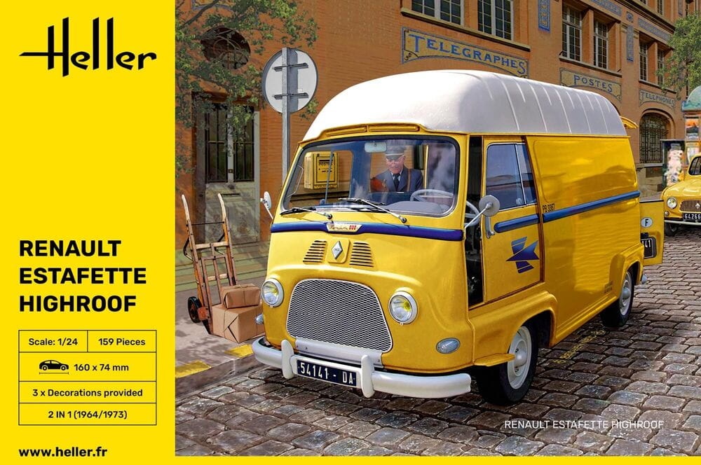 Zdjęcie dodatkowe produktu Renault Estafette Highroof 1:24 Heller 80740