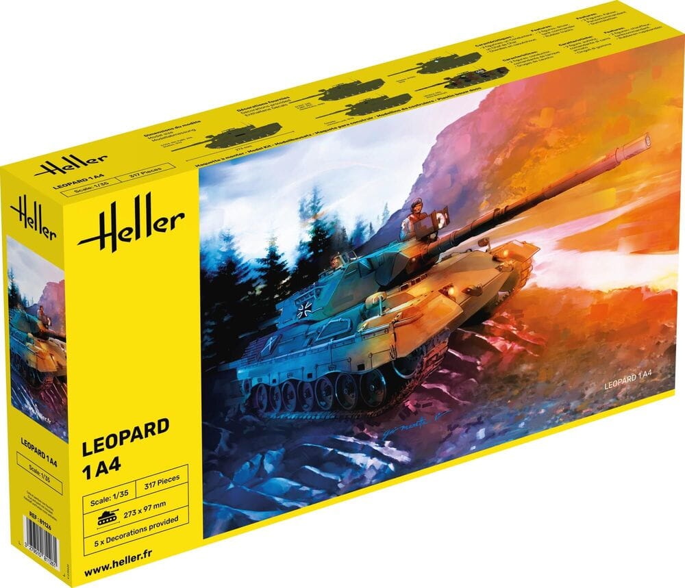 Zdjęcie główne produktu Leopard 1A4 1:35 Heller 81126