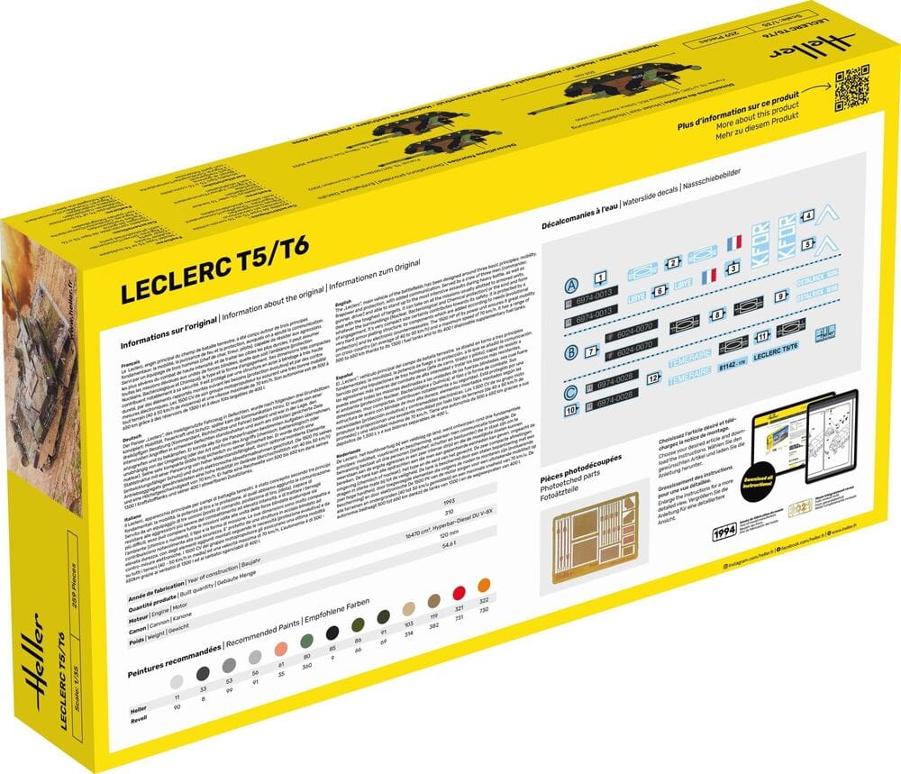 Zdjęcie dodatkowe produktu Leclerc T5/T6 1:35 Heller 81142