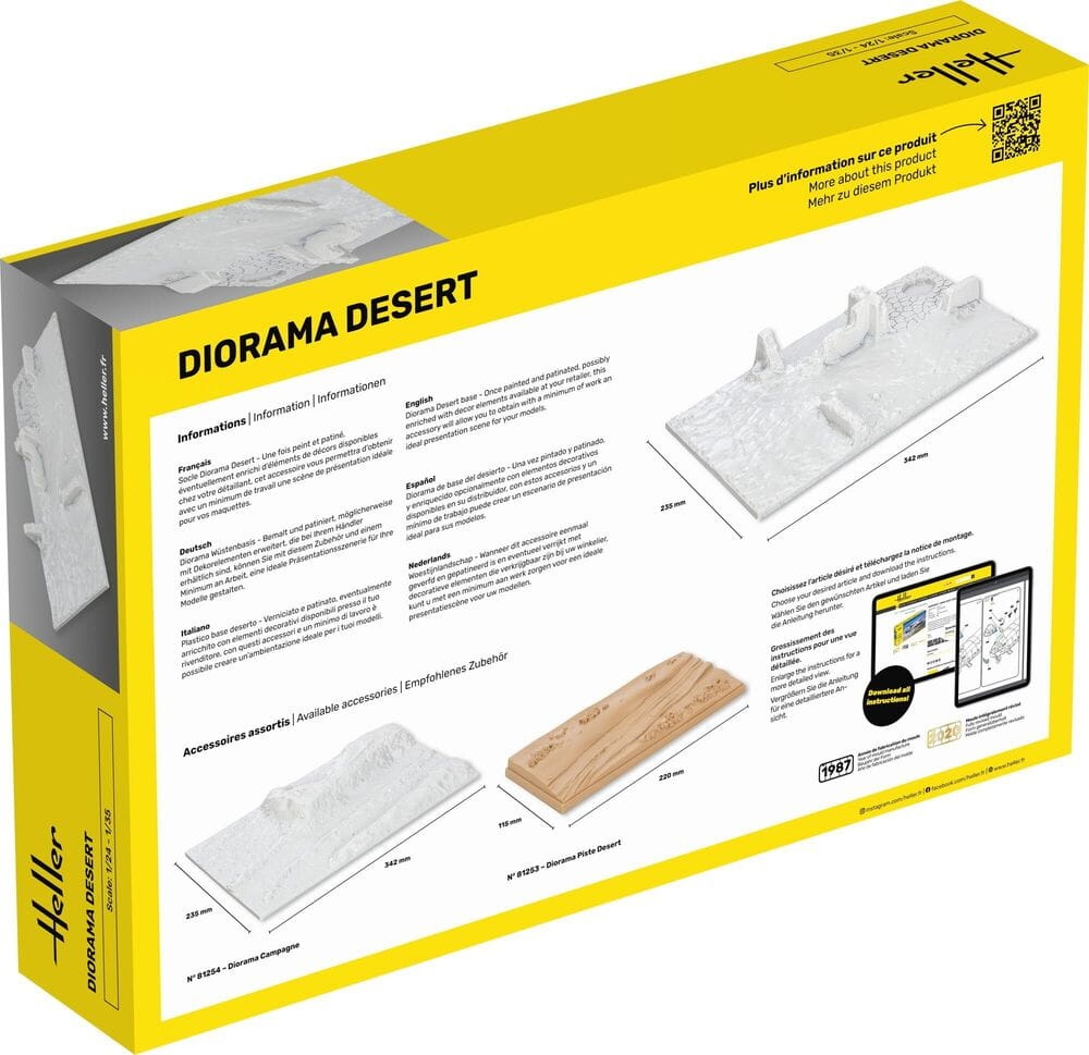 Zdjęcie dodatkowe produktu Socle Diorama Desert 1:35 Heller 81255