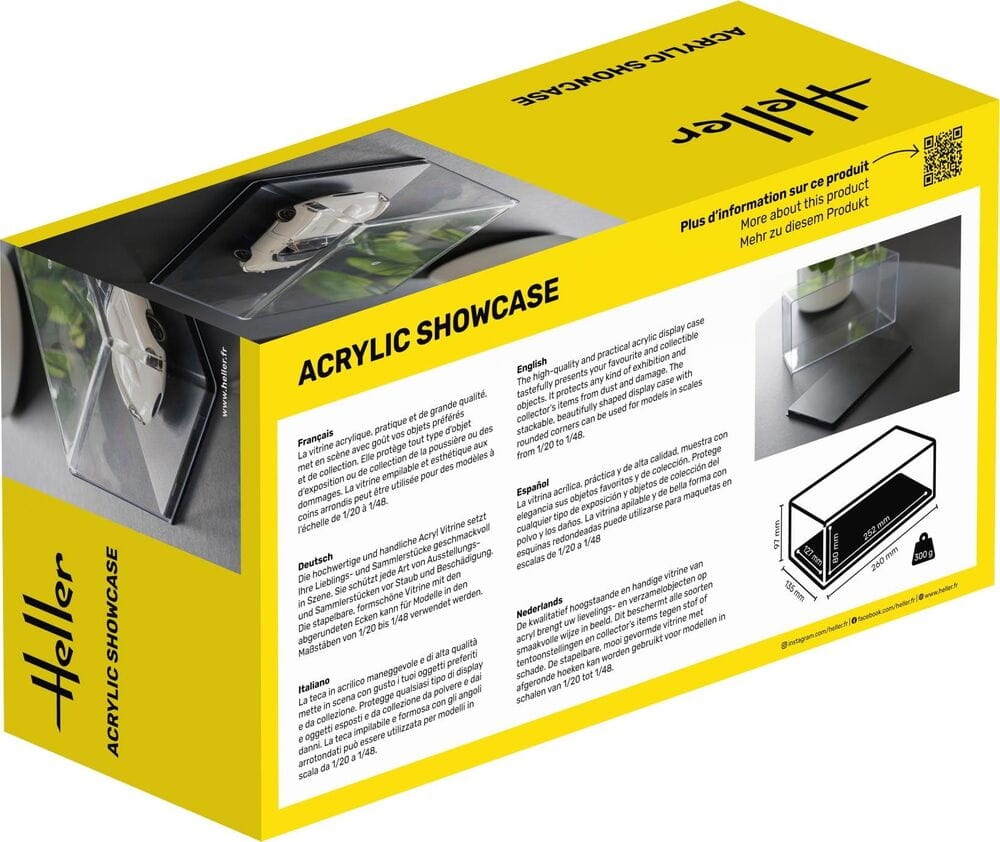 Zdjęcie dodatkowe produktu Acrylic Showcase, 252 x 127 x 80 mm Heller 95201