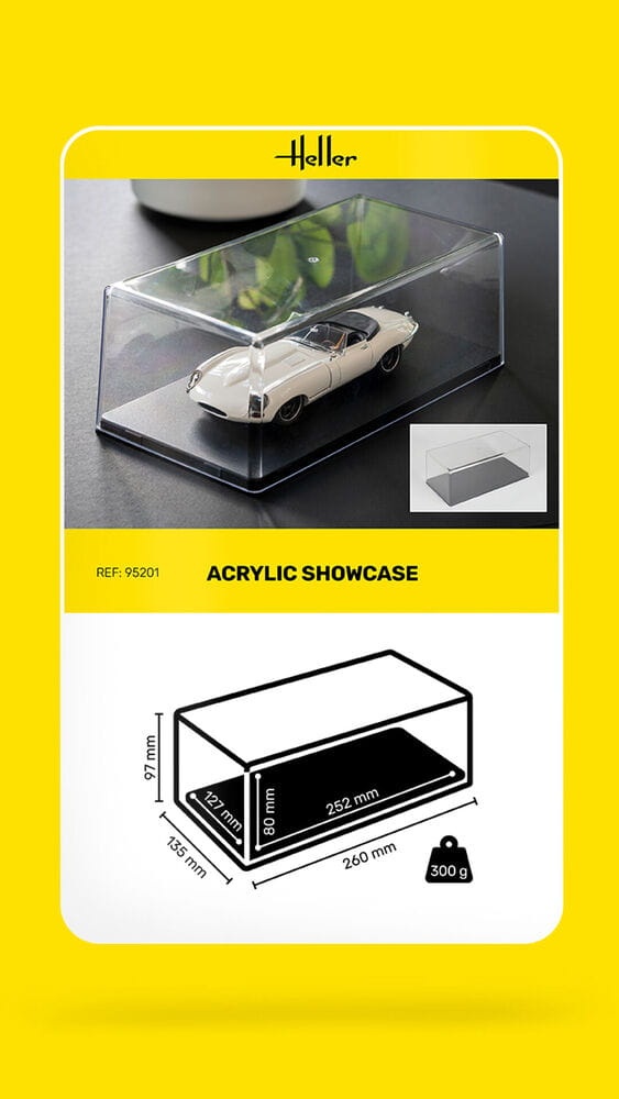 Zdjęcie dodatkowe produktu Acrylic Showcase, 252 x 127 x 80 mm Heller 95201