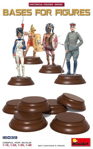Bases For Figures 6 pcs 1:16 MiniArt 16039