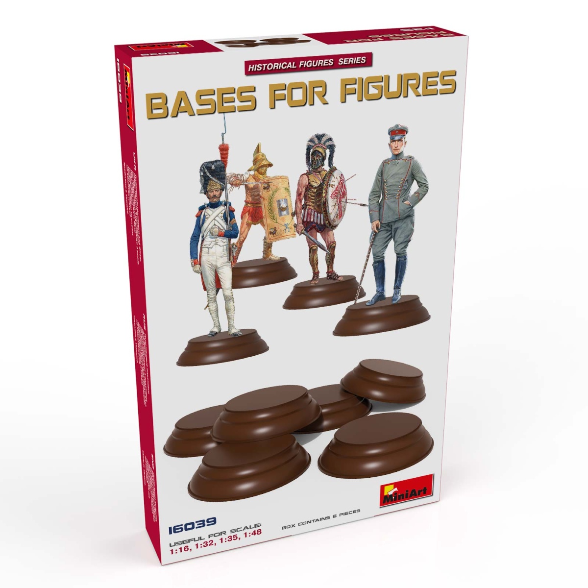 Zdjęcie dodatkowe produktu Bases For Figures 6 szt 1:16 MiniArt 16039
