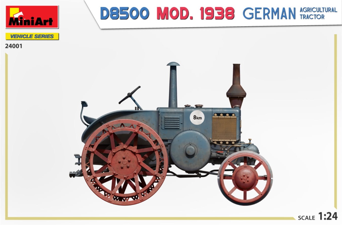 Zdjęcie dodatkowe produktu German Agricultural Tractor D8500 Mod. 1938 1:24 MiniArt 24001