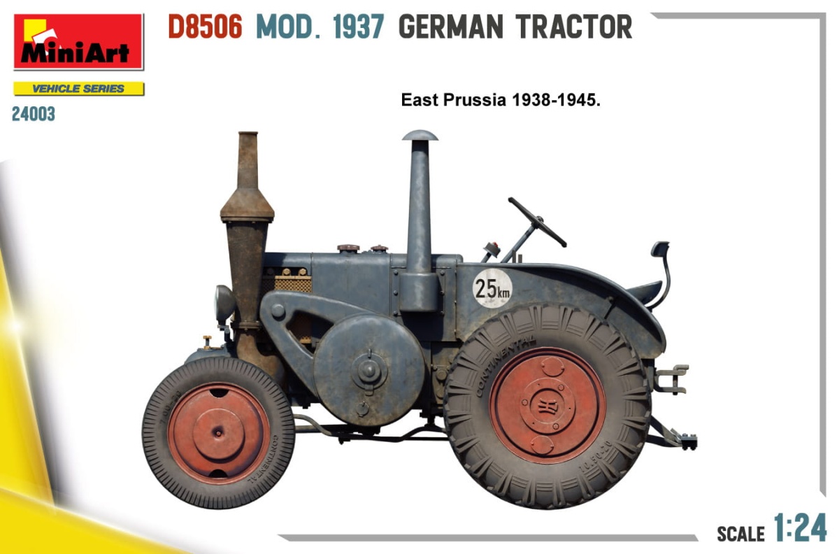 Zdjęcie dodatkowe produktu German Tractor D8506 Mod. 1937 1:24 MiniArt 24003