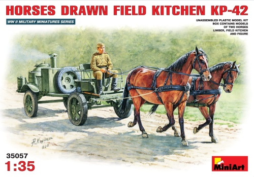 Horses Drawn Field Kitchen Kp-42 1:35 MiniArt 35057