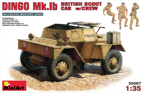 Dingo Mk.1b British Scout Car W/crew 1:35 MiniArt 35067