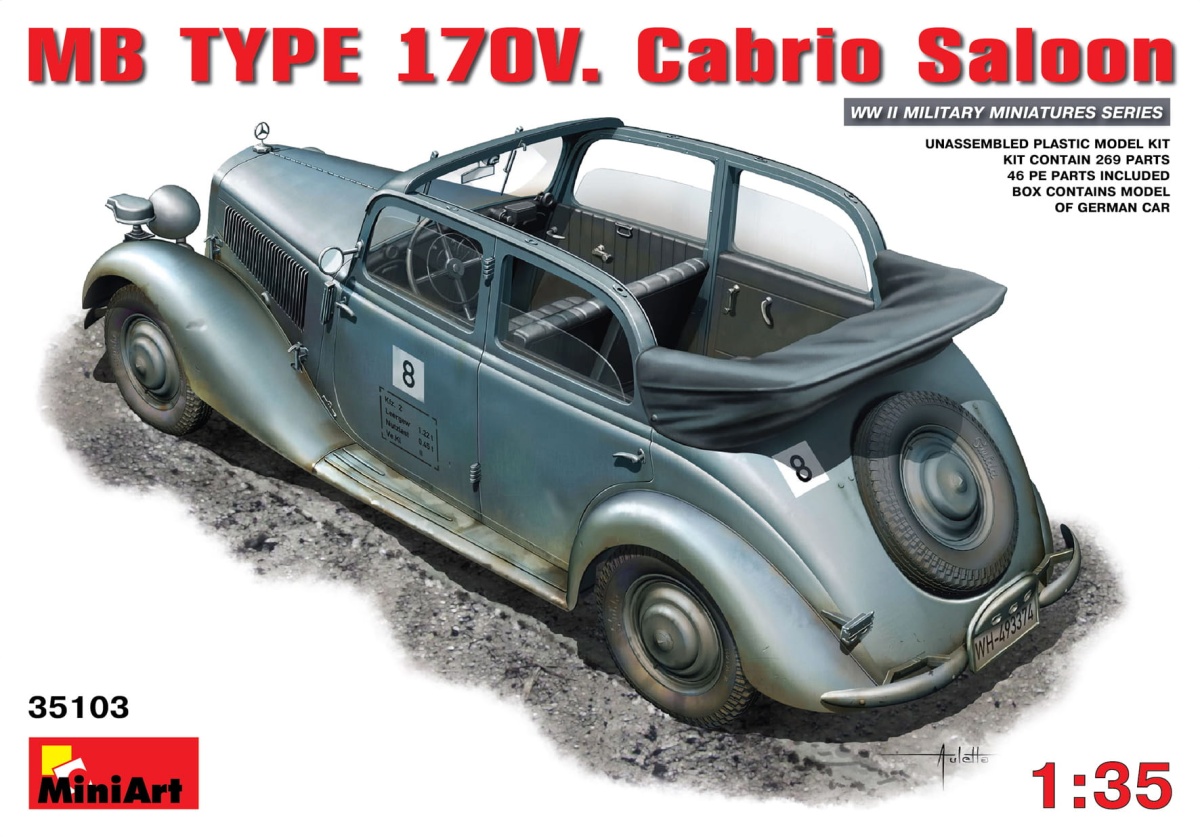 Zdjęcie główne produktu MB Type 170v Cabrio Saloon 1:35 MiniArt 35103