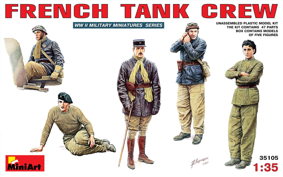Zdjęcie główne produktu French Tank Crew 1:35 MiniArt 35105