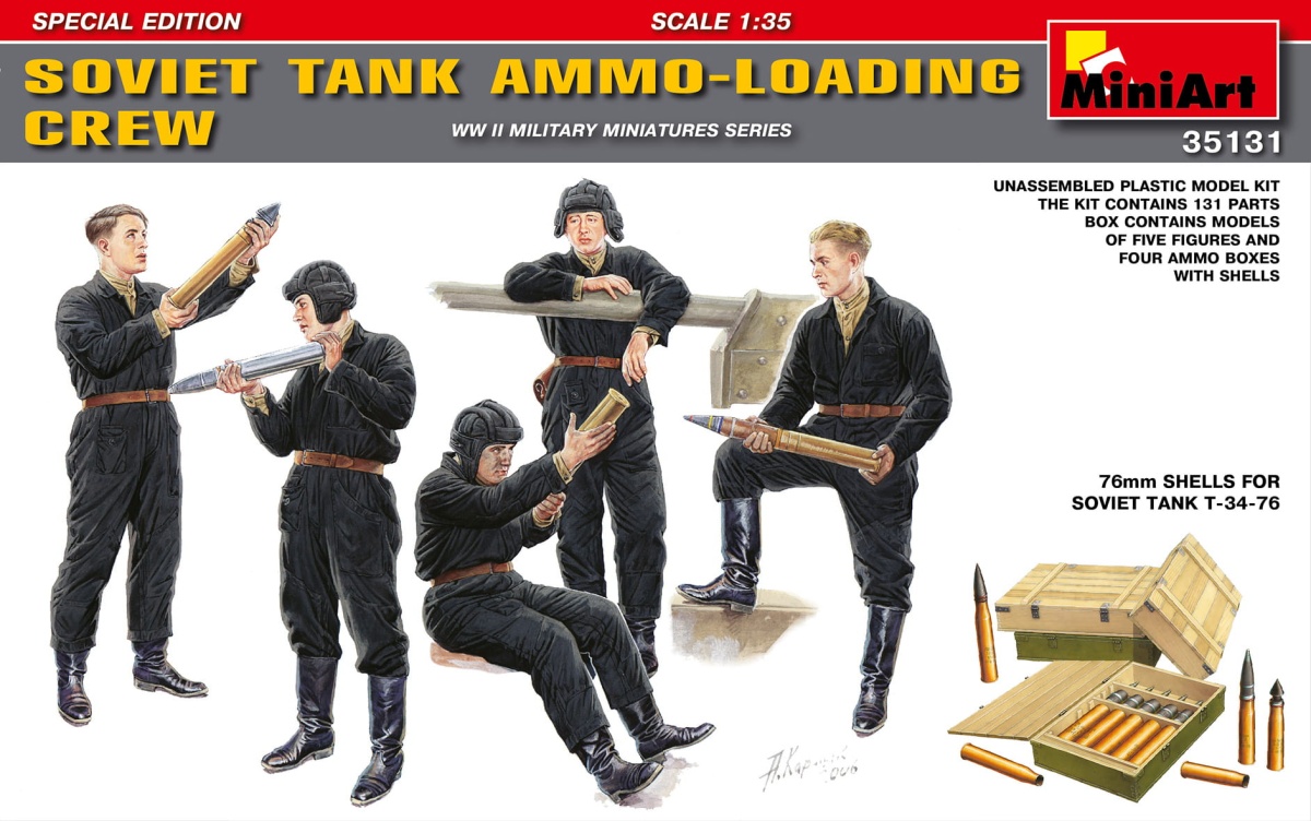 Zdjęcie główne produktu Soviet Tank Ammo-loading Crew 1:35 MiniArt 35131