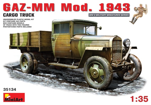 Gaz-mm Mod.1943 Cargo Truck 1:35 MiniArt 35134