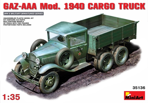 Gas-aaa Mod. 1940. Cargo Truck 1:35 MiniArt 35136