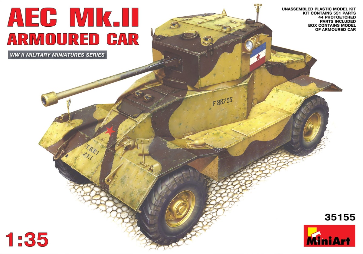 Zdjęcie główne produktu Aec Mk.ii Armoured Car 1:35 MiniArt 35155
