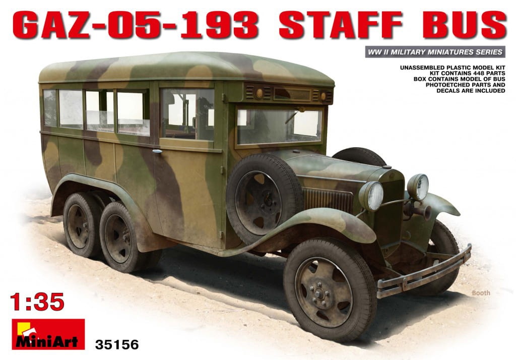 Zdjęcie główne produktu Gaz-05-193 Staff Bus 1:35 MiniArt 35156