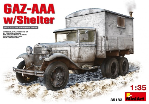 Gaz-aaa W/shelter 1:35 MiniArt 35183
