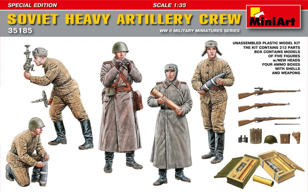 Zdjęcie główne produktu Soviet Heavy Artillery Crew 1:35 MiniArt 35185
