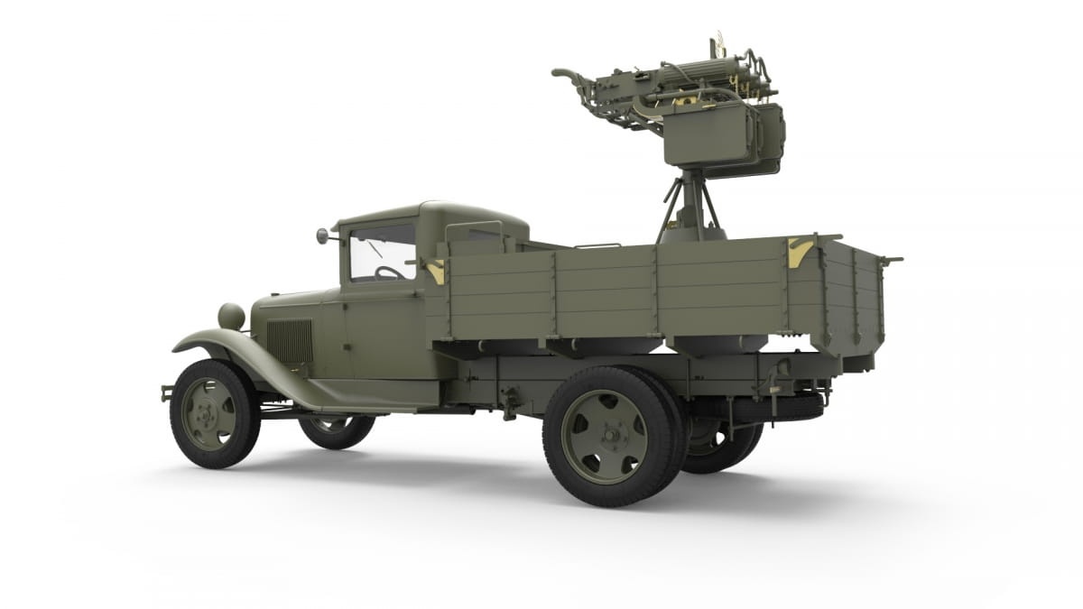 Zdjęcie dodatkowe produktu Soviet 1,5 T. Truck W/ M-4 Maxim Aa Machine Gun 1:35 MiniArt 35186