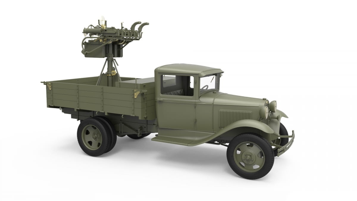 Zdjęcie dodatkowe produktu Soviet 1,5 T. Truck W/ M-4 Maxim Aa Machine Gun 1:35 MiniArt 35186