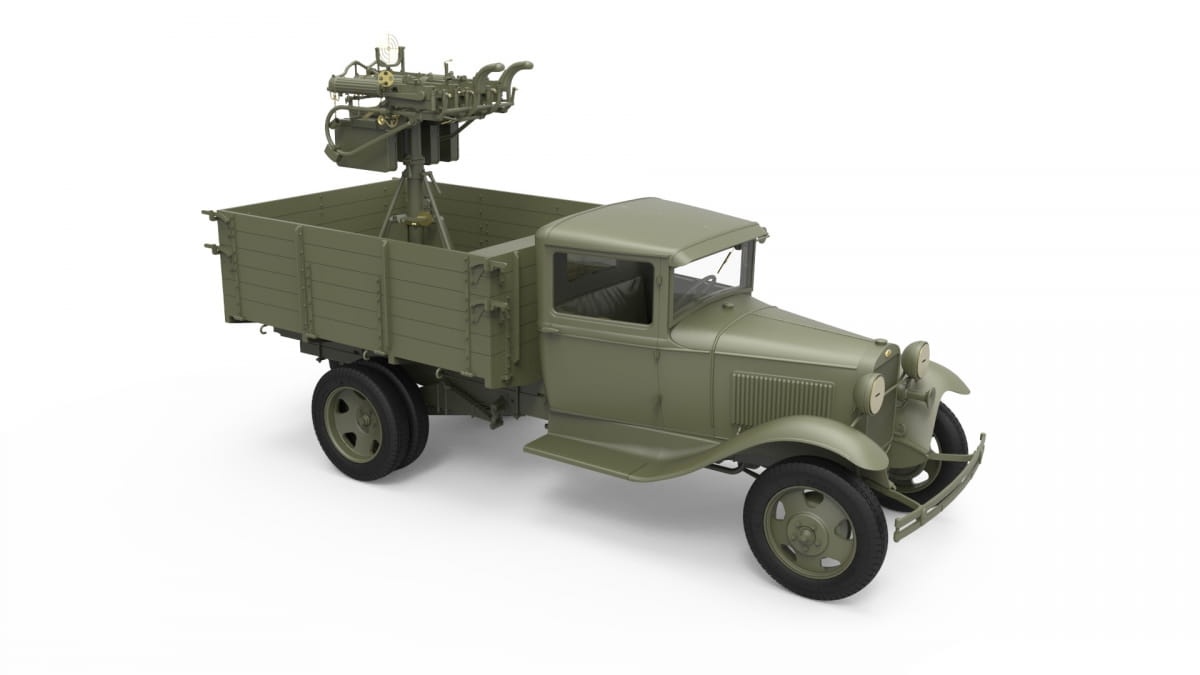 Zdjęcie dodatkowe produktu Soviet 1,5 T. Truck W/ M-4 Maxim Aa Machine Gun 1:35 MiniArt 35186