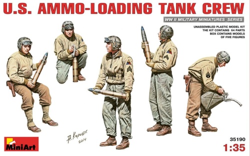 U.s. Ammo-loading Tank Crew 1:35 MiniArt 35190