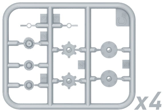 Zdjęcie dodatkowe produktu Zis-6 Family Wheels Set 1:35 MiniArt 35201