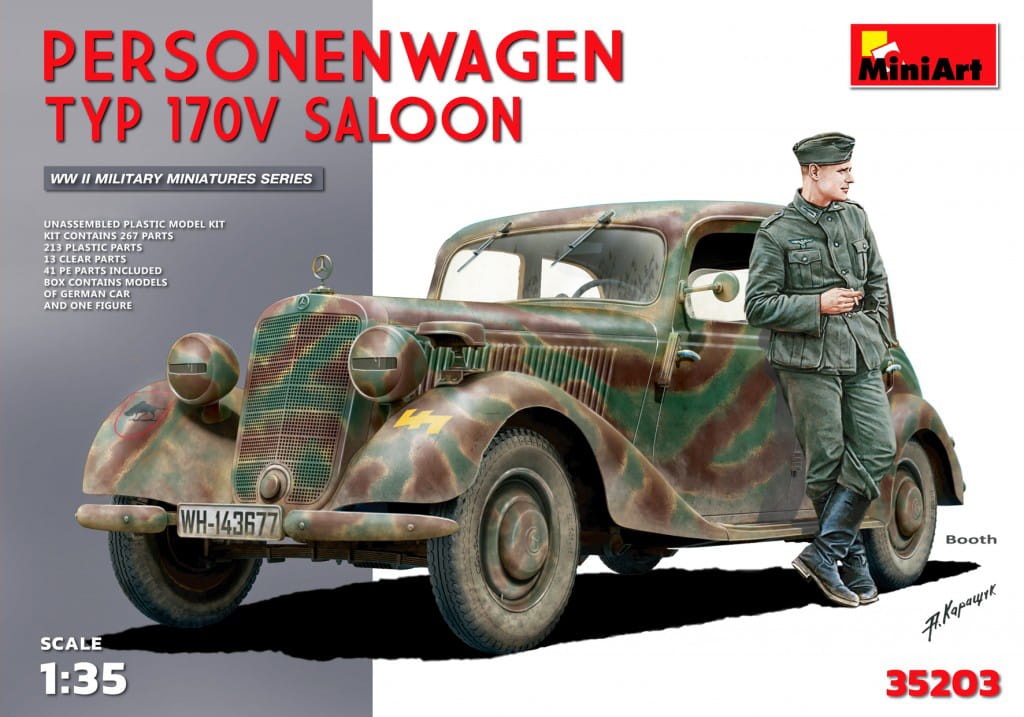 Zdjęcie główne produktu Personenwagen Typ 170v Saloon 1:35 MiniArt 35203