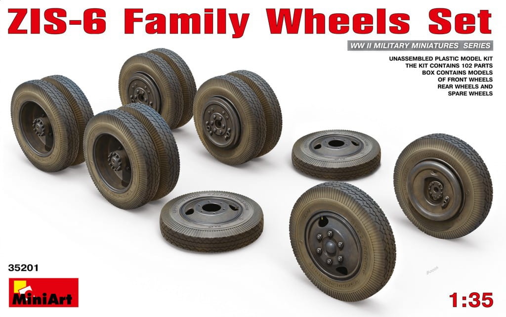 Zdjęcie główne produktu Zis-6 Family Wheels Set 1:35 MiniArt 35201