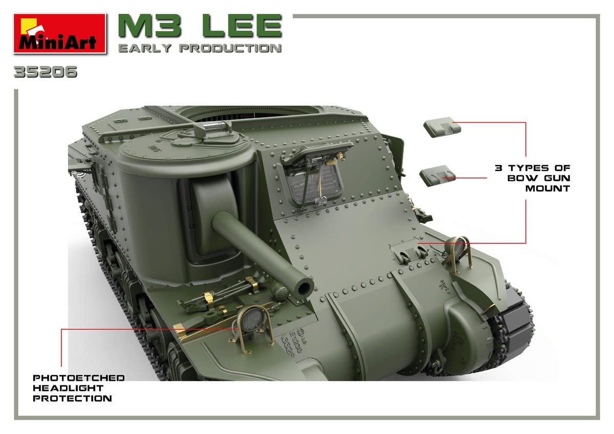 Zdjęcie dodatkowe produktu M3 Lee Early Production. Interior Kit 1:35 MiniArt 35206