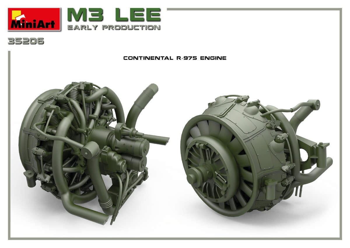 Zdjęcie dodatkowe produktu M3 Lee Early Production. Interior Kit 1:35 MiniArt 35206
