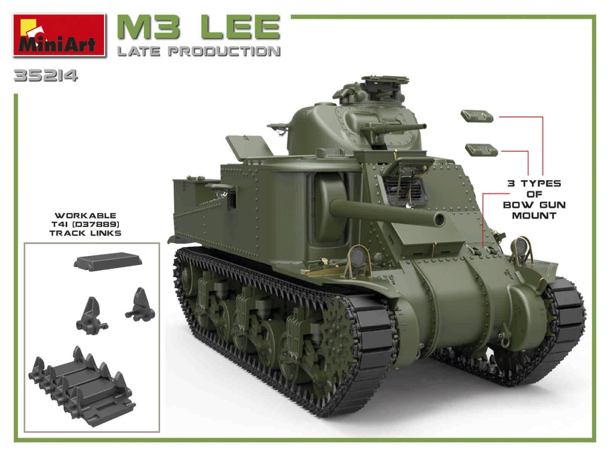 Zdjęcie dodatkowe produktu M3 Lee Late Prod. 1:35 MiniArt 35214