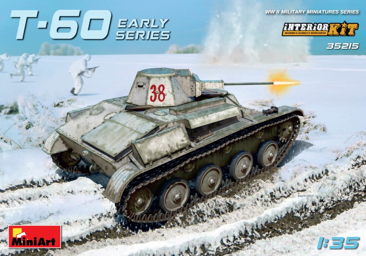 Zdjęcie główne produktu T-60 Early Series. Soviet Light Tank. Interior Kit 1:35 MiniArt 35215