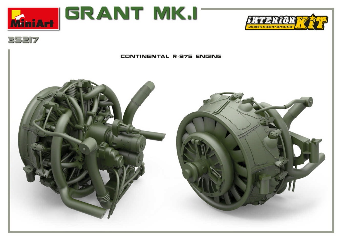 Zdjęcie dodatkowe produktu Grant Mk.I Interior Kit 1:35 MiniArt 35217