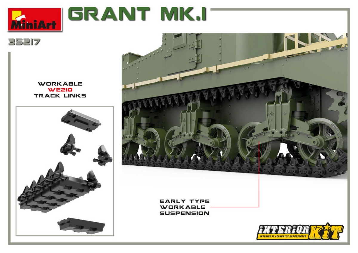 Zdjęcie dodatkowe produktu Grant Mk.I Interior Kit 1:35 MiniArt 35217