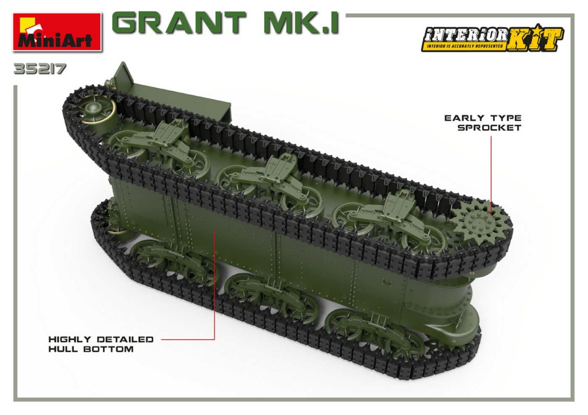 Zdjęcie dodatkowe produktu Grant Mk.I Interior Kit 1:35 MiniArt 35217