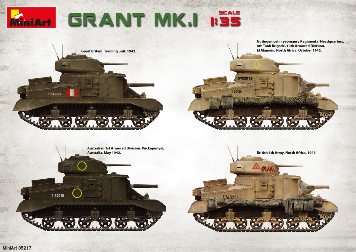 Zdjęcie dodatkowe produktu Grant Mk.I Interior Kit 1:35 MiniArt 35217