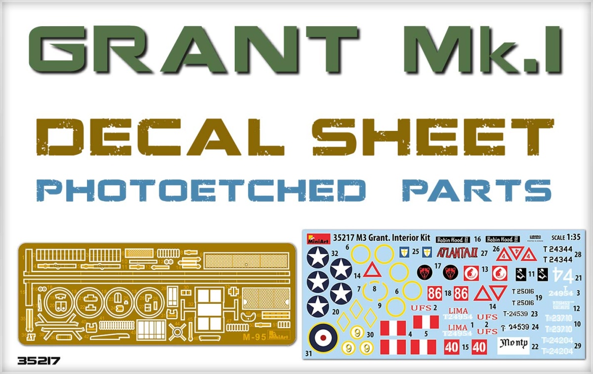 Zdjęcie dodatkowe produktu Grant Mk.I Interior Kit 1:35 MiniArt 35217