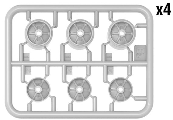 Zdjęcie dodatkowe produktu M3/M4 Roadwheels Set. Welded Type And Pressed Type 1:35 MiniArt 35220