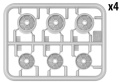 Zdjęcie dodatkowe produktu M3/M4 Roadwheels Set. Welded Type And Pressed Type 1:35 MiniArt 35220