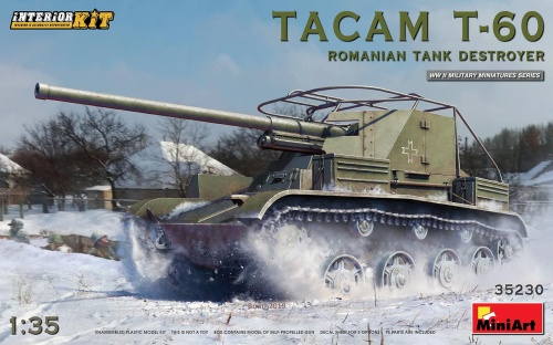 Tacam T-60 Romanian Tank Destroyer. Interior Kit 1:35 MiniArt 35230
