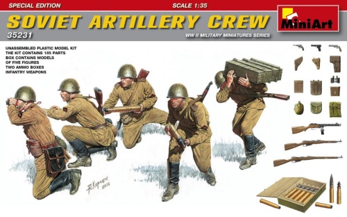 Soviet Artillery Crew. Special Edition 1:35 MiniArt 35231