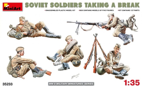 Soviet Soldiers Taking A Break 1:35 MiniArt 35233