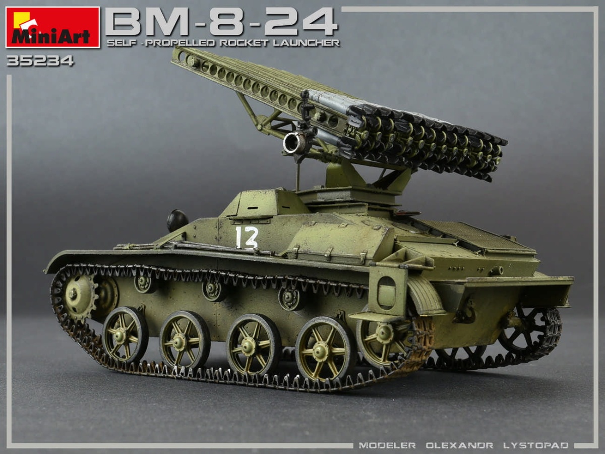 Zdjęcie dodatkowe produktu Bm-8-24 Self-propelled Rocket Launcher 1:35 MiniArt 35234