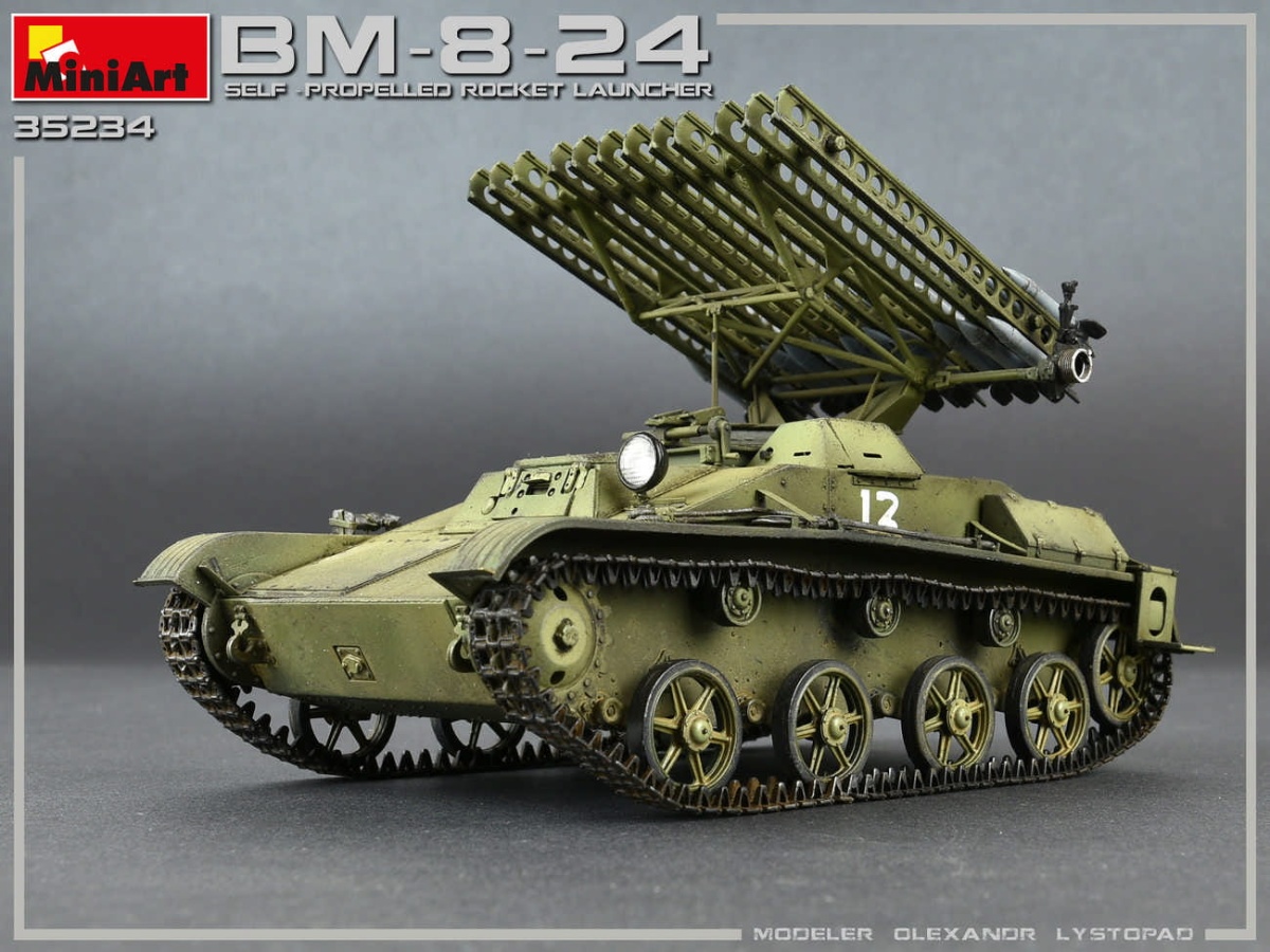Zdjęcie dodatkowe produktu Bm-8-24 Self-propelled Rocket Launcher 1:35 MiniArt 35234