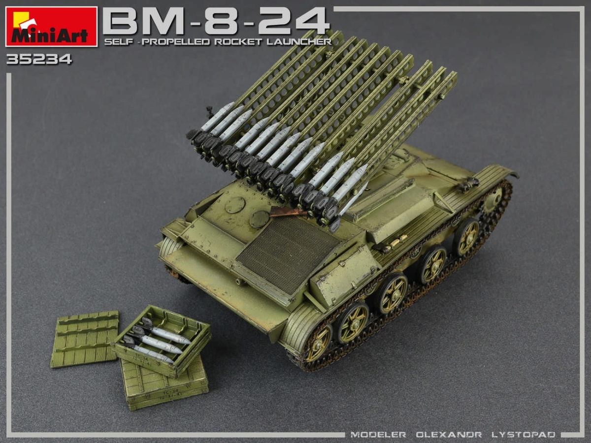 Zdjęcie dodatkowe produktu Bm-8-24 Self-propelled Rocket Launcher 1:35 MiniArt 35234
