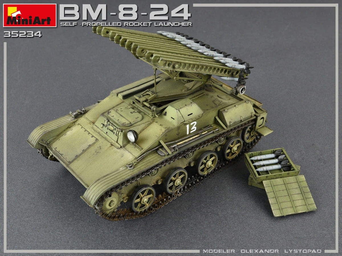 Zdjęcie dodatkowe produktu Bm-8-24 Self-propelled Rocket Launcher 1:35 MiniArt 35234