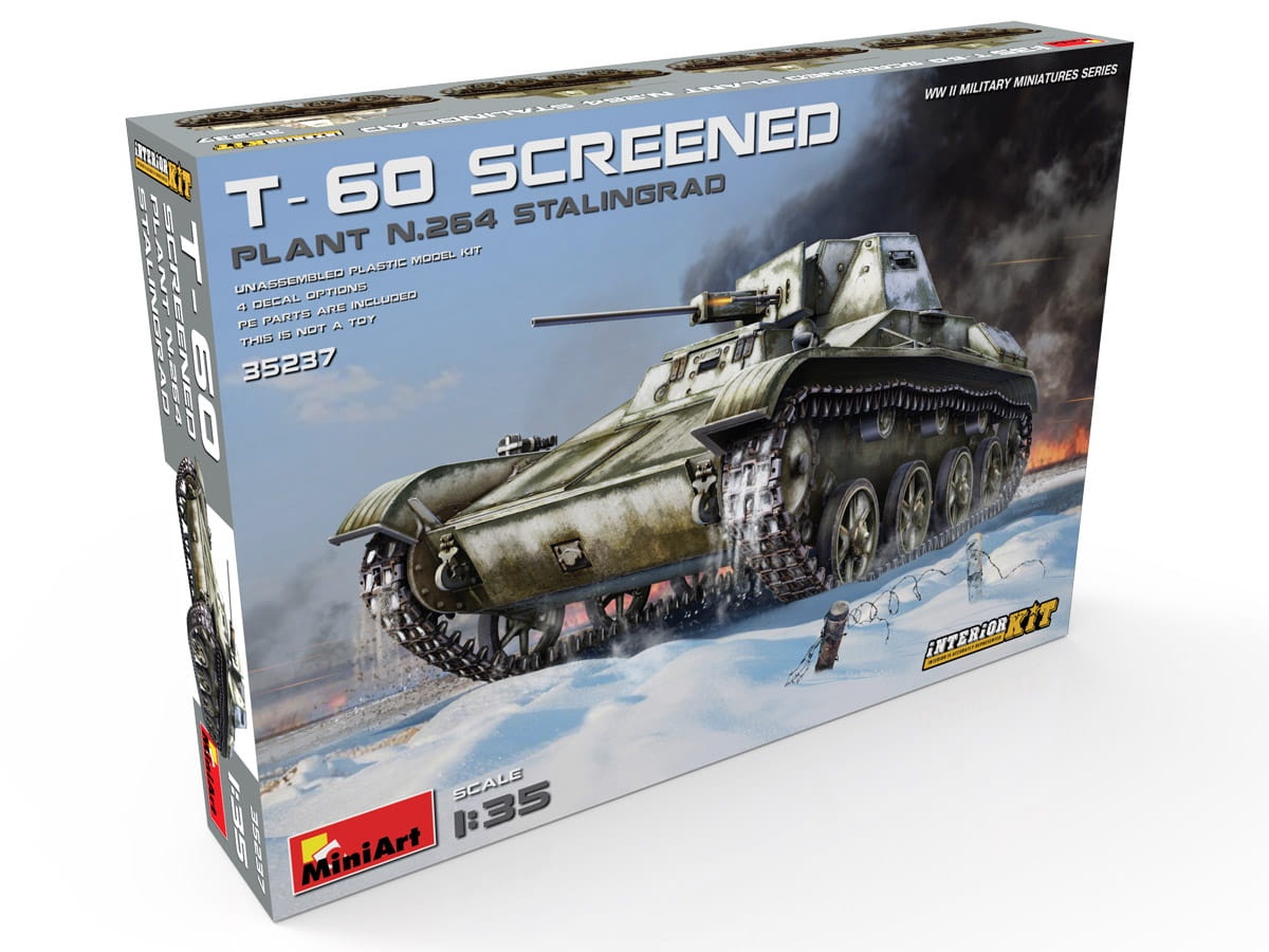 Zdjęcie dodatkowe produktu T-60 Screened (plant No.264 Stalingrad) Interior Kit 1:35 MiniArt 35237