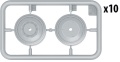 Zdjęcie dodatkowe produktu T-34 Wheels Set. 1943-44 Series 1:35 MiniArt 35242
